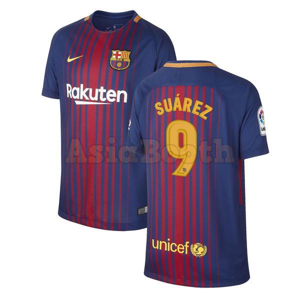 2017-2018 FC Barcelona Home Jersey Shirt Dri-FIT For Men (Luis Suarez ...