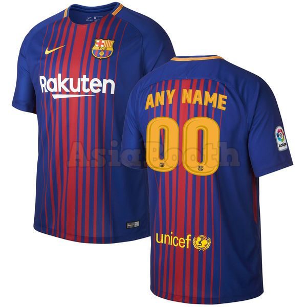 2017-2018 Barcelona Home Jersey Custom Name