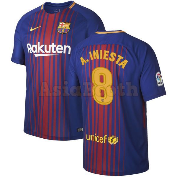 2017-2018 FC Barcelona Home Jersey Shirt Dri-FIT For Men (Andres ...