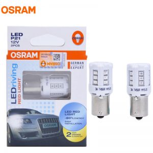Osram 7456R LEDriving P21 P21W BA15S 1156 LED Red Light