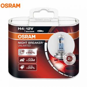 OSRAM Night Breaker Unlimited NBU Halogen Bulbs (H4)